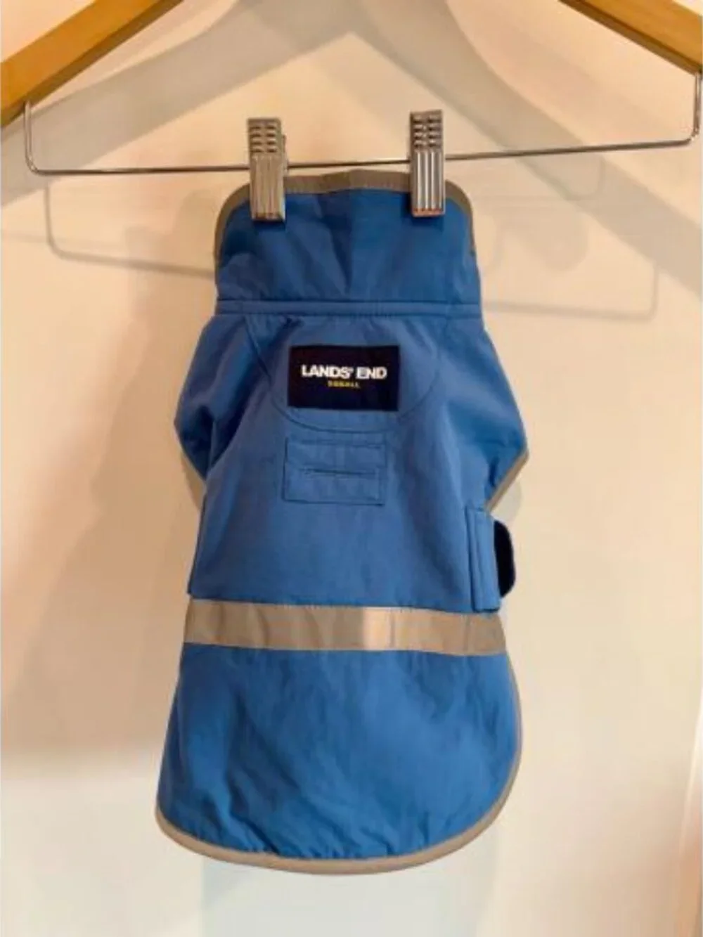 Lands End Dog Solid Squall Jacket X-Small in Mariner Blue